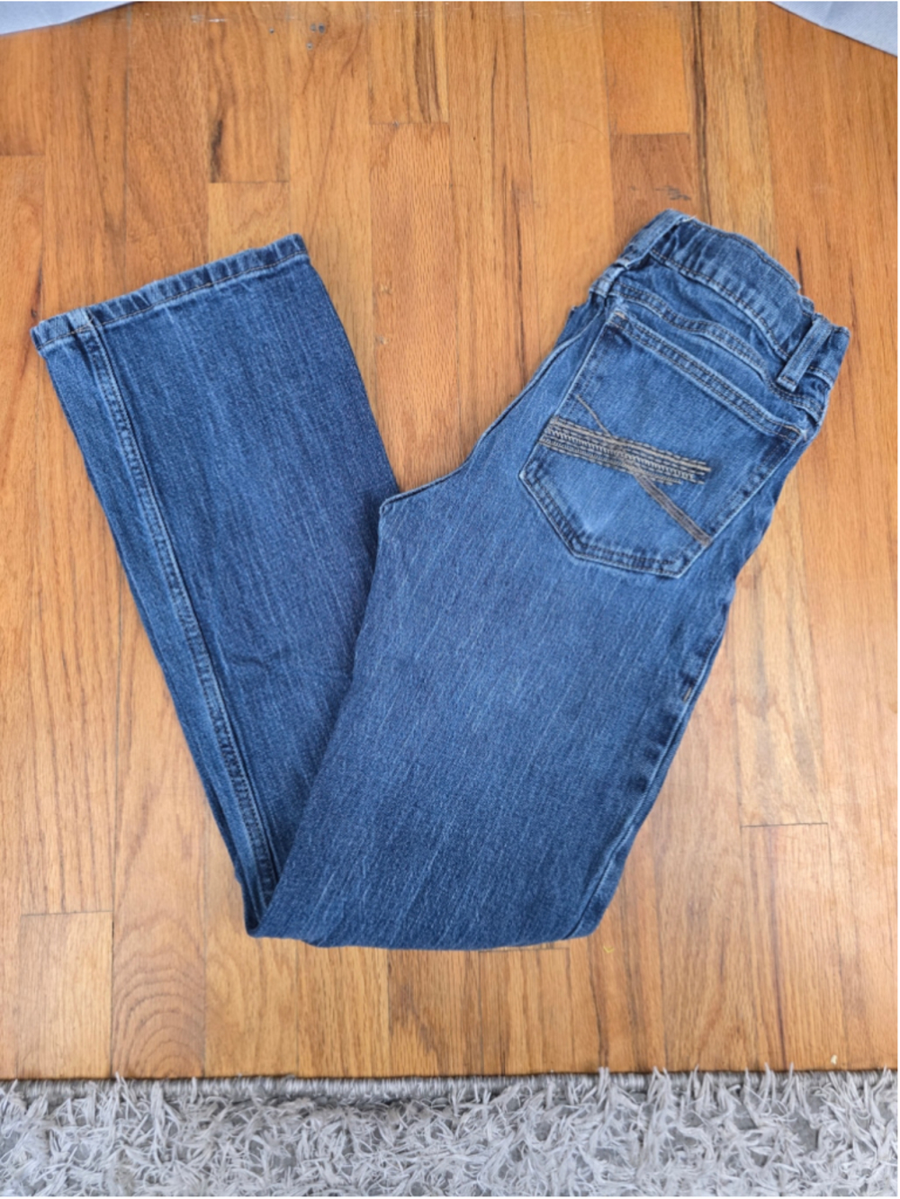 Boys Wrangler 20X Jeans Size 16 Blue Brown
